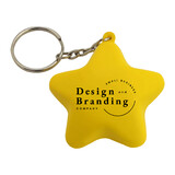 Muka Custom 50 PCS Star Stress Reliever Keychain One Color Printing