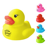 Muka Custom Printed Squeezed Rubber Duck Bath Toys Baby Shower for Child, 2