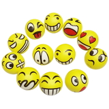 Set of 12 Assorted Emoji Face Squeeze Balls - 2.5
