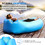 Blank Inflatable Sleeping Lounger, 210D Polyester, 72" L x 29" W x 19" H, Price/each