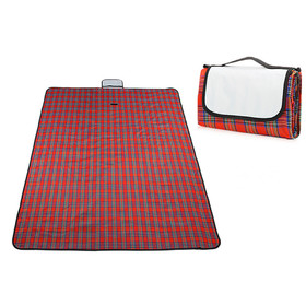 TOPTIE Plaid Foldable Portable Waterproof Picnic Blanket/Mat for Outdoor Hiking Trip Camping, 78"L x 59"W