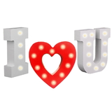 Aspire 6" DIY LED Light Up Wooden Alphabet Letter Decorative Lights Sign Party Marquee Decor
