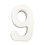 Aspire 4.3" Height White Wooden Numbers Hanging Wall 0 to 9 Ten Digits Free Standing Wedding Birthday Party Children Education Nursery Home Decoration