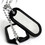 Blank Stainless Dog Tag with Silicone Border, Price/Piece