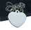 Blank Stainless Heart Shaped Dog Tag with Ball Chain, Price/Piece