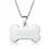 Custom Stainless Bone Shaped Dog Tag with Ball Chain, Laser Engraved, Price/Piece
