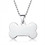 Blank Stainless Bone Shaped Dog Tag with Ball Chain, Price/Piece