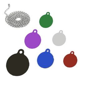 Custom Sport Balls Shapes ID Tags with Head Chain, Laser Engraved