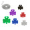Blank Aluminum Clover Shaped ID Tags with Ball Chain, Price/Piece