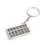 Blank Silver Tone Mini Abacus Pendant Keychain