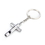 Custom Cross Pendant Keychain w/ Whistle, Laser Engraved, Price/Piece