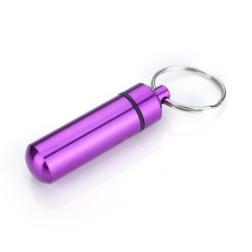 Custom Mini Pill Holder Keychain, 2-3/4" L X 1/2" W