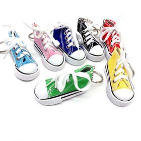 Custom Canvas Sneaker Keychain, 3" L x 1-3/8" W x 1-3/4" H