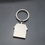 Custom House Metal Keychain , Laser Engraved, 1 5/10" L x 1 3/10" W, Price/Piece
