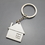 Blank House Shaped Keychain, 1 6/10" L x 1 5/10" W, Price/Piece