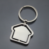 Custom House Shaped Keychain, hollow texture, Laser Engraved, 1 8/10