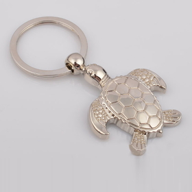Custom Mini Sea Turtle Metal Key Chain, Laser Engraved
