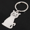 Blank Metal Cat Shaped Key Chain, Price/Piece