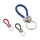 Custom Braided Leather Key Chain