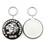 Custom Pocket ABS Key chain, 2 1/4"D, Full Color Imprint, Price/Piece