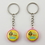 Custom Pocket Promotional Key chain, 1"D, 2 sides Imprint, Price/Piece