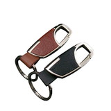 Custom Bonded Leather Key Holder, Hot Stamping or Embossing