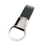 Blank Metal Rotating Key Ring with Leather Strap, Price/Piece