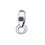 Custom Detachable Metal Key Ring, Laser Engraving, Price/Piece