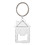 Blank House Shaped Bottle Opener With Key Ring, 3-1/2"x1-1/2", Price/Piece