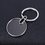 Blank Round Keychain in Polished Chrome Finish, 1.25" L x 1.78" W, Price/Piece