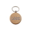Aspire Custom Round Beech Wood Key Fob w/ Ring, 1-1/2" D, Laser Engraved, Price/Piece