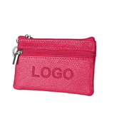 Custom RFID Blocking Zipper Pouch Coin Purse Wallet with Key Ring, 4-1/2