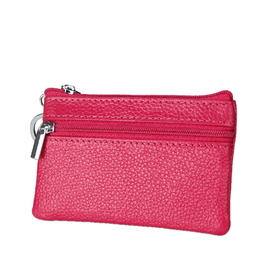 Aspire Blank RFID Blocking Zipper Pouch Coin Purse Card Case Wallet with Key Ring, 4-1/2" L x 3" W