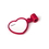 Custom Heart Shape Stethoscope ID Tag - Red, 2 3/4" L x 1 1/2" W x 0.7" H, Price/each