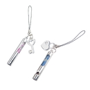 Hourglass & Whistle Key Chain with Love Lock, Couple Keychain, Perfect Valentine's Day Gift, 1 Pair