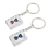 Hourglass Book Shape Key Chain, Couple Keychain, Perfect Valentine's Day Gift, 1 Pair, Price/pair
