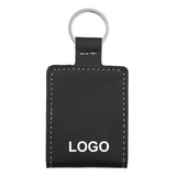 Custom Leather Keychain with Mini Photo Holder, Key Ring Wallet, 2.95