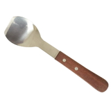 Aspire Blank Ice Cream Scoop - Spade w/ Wood handle, 9.06