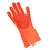 Aspire Blank Silicone Scrubber Cleaning Gloves, Heat Resistant, for Household, Dish Washing, Pet Hair Care, 14" L x 6.5" W, Price/pair