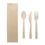 Aspire Custom Disposable Bamboo Utensil Cutlery Set, Bamboo Fork Knife and Spoon with Kraft Paper Bag, 6.9"L, Laser Engraved, Price/SET