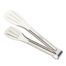 Aspire Custom Stainless Steel Kitchen Tongs for Serving Food, Salad, 9.3" L x 1.8" W, Laser Engraved