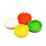 Muka Colorful Plastic Round Ashtray for Home Hotel Restaurant