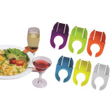 Blank Wine Glass Plate Clips