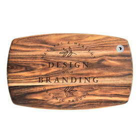 Muka Custom Cutting Boards Simple Style, Reusable Easy to Clean, Three Sizes Large Medium Small, Acacia Wood, Laser Engraved