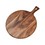 Muka Cutting Boards Round Acacia Wood Board for Chopping and Serving, 15 3/4 x 11 13/16 x 5/8 Inch