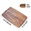 Muka Cutting Board Household Large Square Acacia Wood Boards Arc Edge, 14 3/16 x 9 1/2 x 5/8 Inch