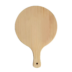 Muka Cutting Boards Round Pine Wood Board for Chopping and Serving, 15 3/4 x 11 13/16 x 7/16 Inch