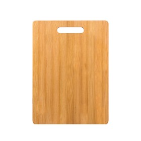 Muka Bamboo Cutting Boards, Inner Handle Vegetable Plate Fruit Plate, 13 x 9 1/2 x 3/8 Inch