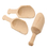 Muka 6 PCS Wooden Oval Spoon, Mini Wood Scoop, Bath Salt Scoop, 0.86" x 3"