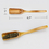 Muka Sample Bamboo Oval Spoon, Mini Wood Scoop, Bath Salt Scoop, 1" x 6.7"